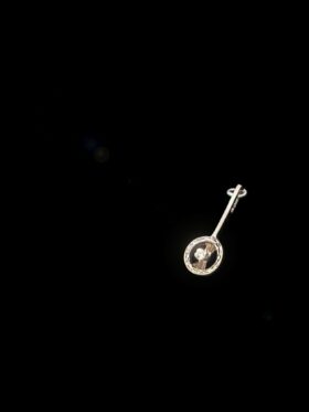 0.8 grams 9 carat Rose Gold, Diamond Pendant