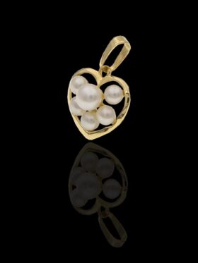 0.9grams 18 carat Yellow Gold Pearl Pendant