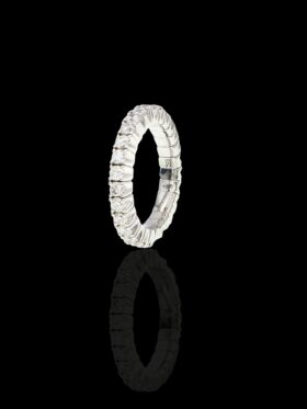 4.3 grams 18 carat White Gold Expander Full Eternity Ring