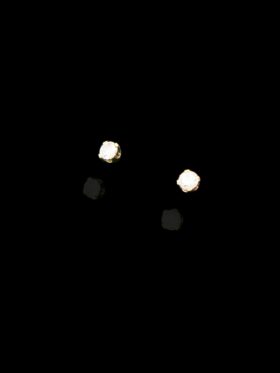 1 gram 9 carat Yellow Gold Diamond Stud Earrings