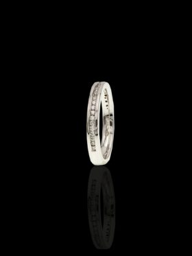 3 grams 18 carat White Gold Diamond Half Eternity Ring