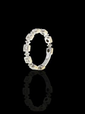 2.9 grams 18 carat White Gold Diamond Eternity Ring