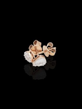 1.4 grams 18 carat Rose Gold Diamond Stud Earrings
