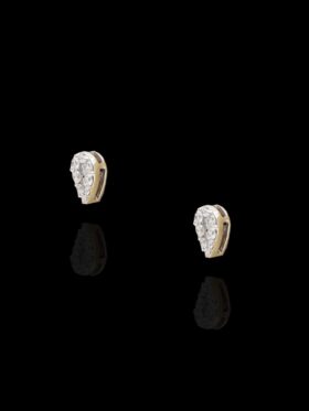 1.5 grams 18 carat White Gold Diamond Stud Earrings