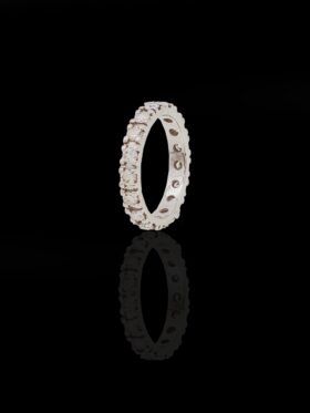 CI00001957 - 3.5 grams 18 carat White Gold Diamond Full Eternity Ring