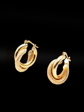 3.8 grams 9 carat Yellow Gold Loop earrings