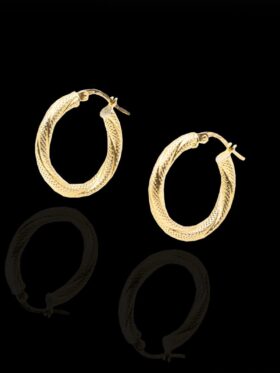 1.4 grams 9 carat Yellow Gold Loop Earrings