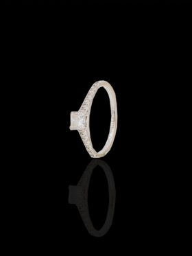 1.8grams 18 carat White Gold Browns Diamond Engagement Ring
