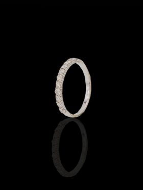 1.5 grams 18 carat White Gold Diamond Half Eternity Ring