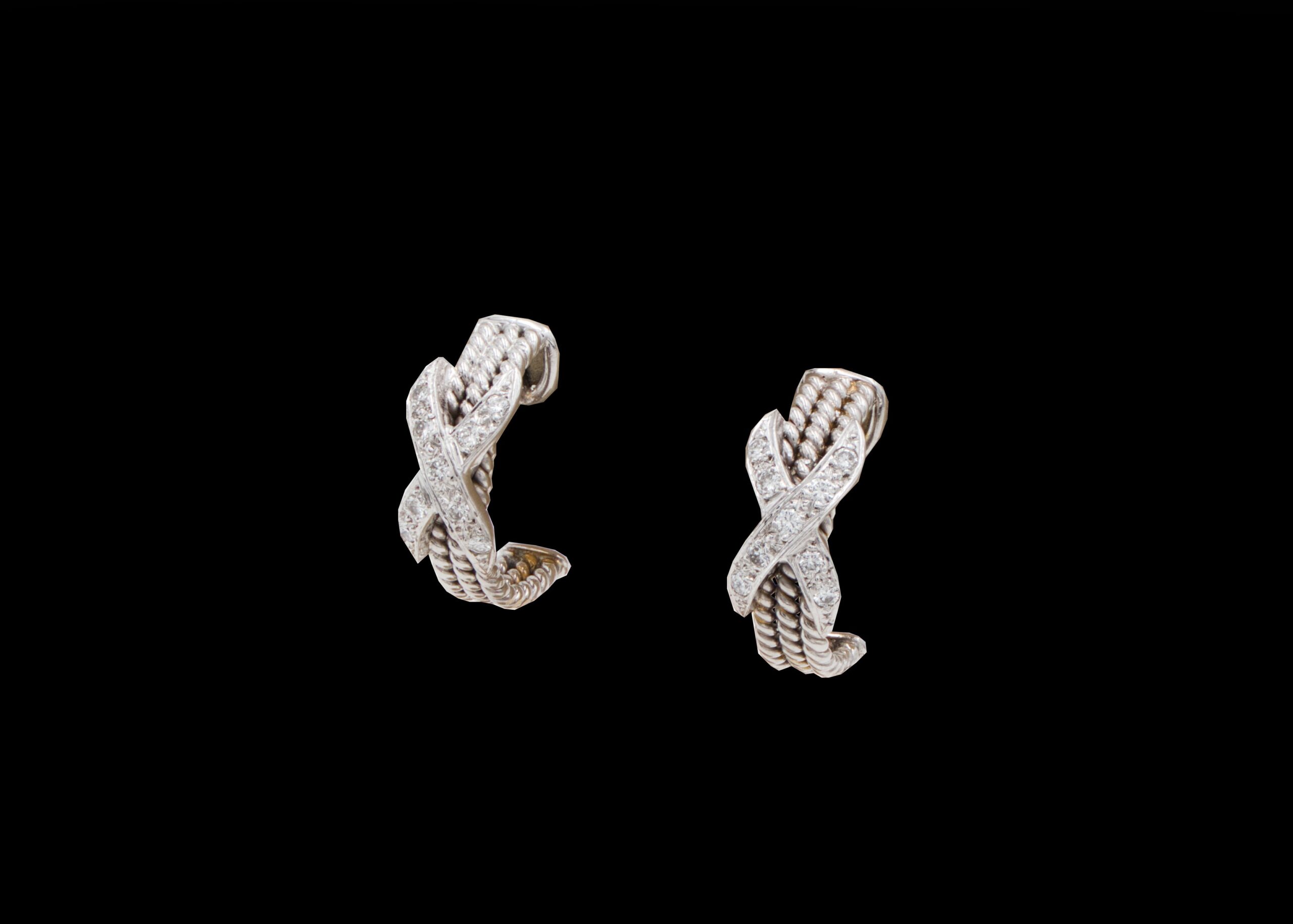 CI0002101 - 7.7 grams 18 carat White Gold Diamond Stud Earrings