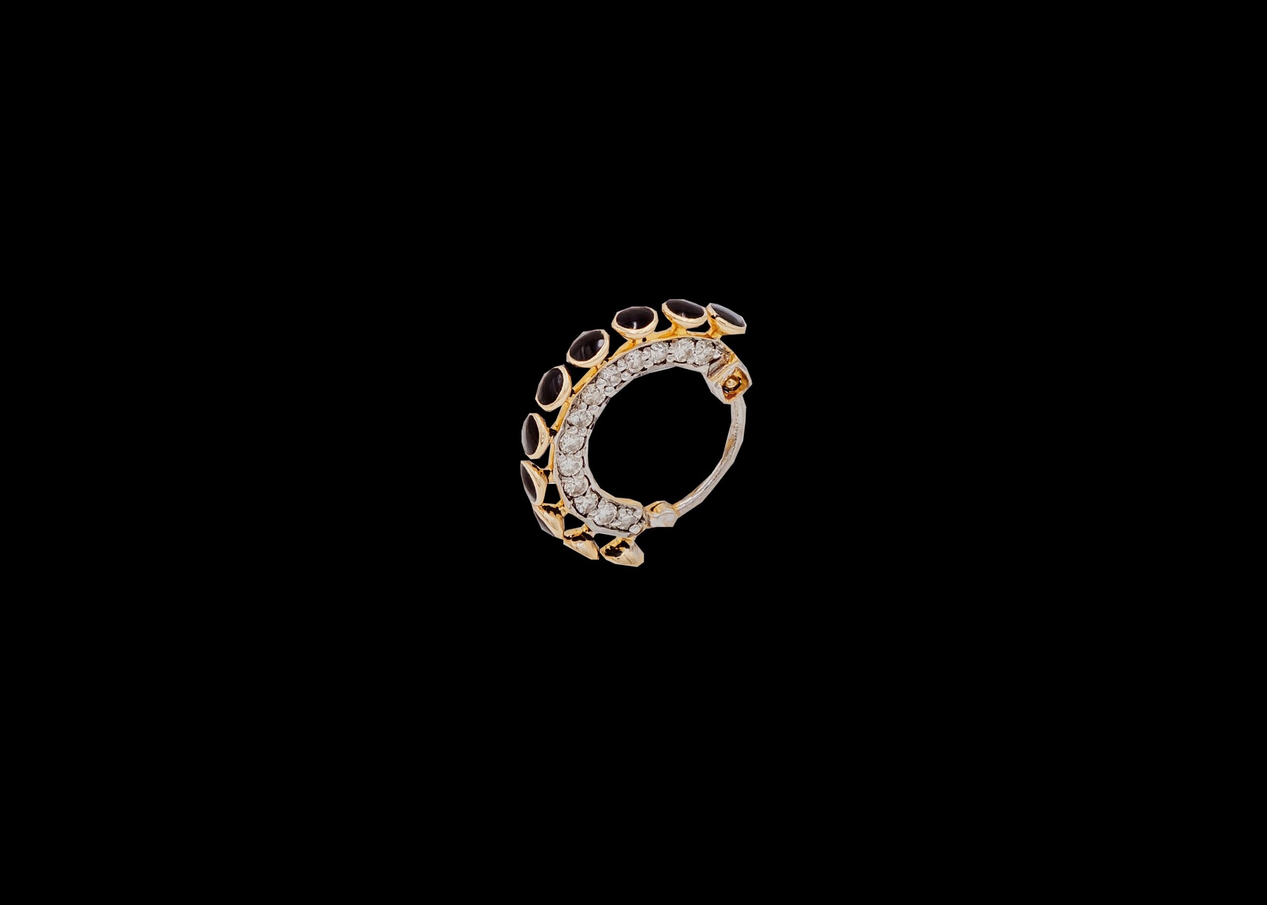 CI0001244 - 0.9 grams 14 carat Yellow Gold Diamond Nose Ring
