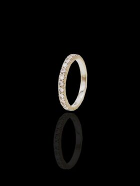 CI0002136 - 2.5 grams 18 carat White Gold Diamond Half Eternity Ring