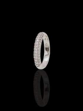 CI0002142 - 3.4 grams 18 carat White Gold Diamond Half Eternity Ring