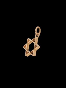 CI0002156 - 0.65 grams 9 carat Rose Gold Star of David Pendant