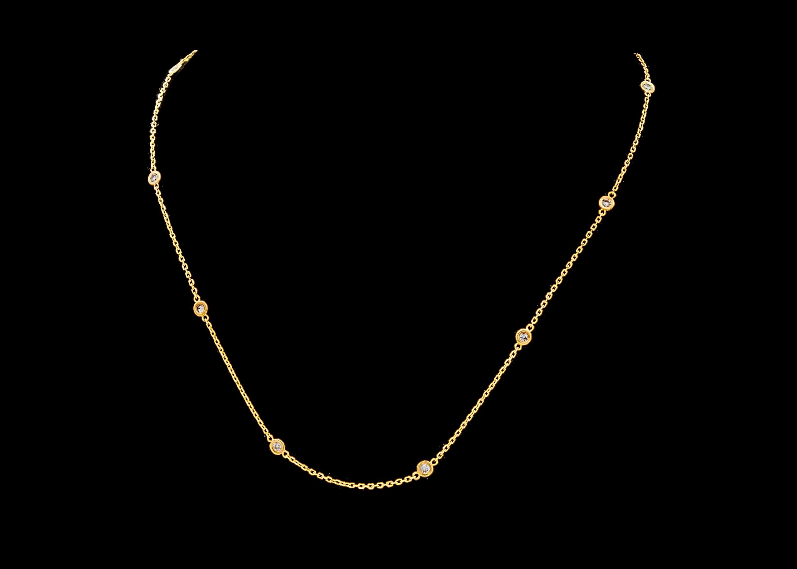 CI0002161 - 3.4 grams 18 carat Yellow Gold Diamond Chain