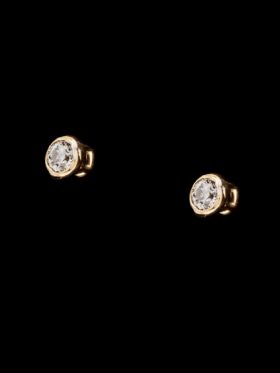 CI0002181 - 0.7 grams 9 carat Yellow Gold Diamond Stud Earrings