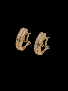 CI0002191 - 4 grams 9 carat Yellow Gold Cubic Zirconia Huggy Earrings