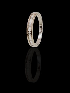CI0002216 - 1.4 grams 9 carat White Gold Diamond Half Eternity Ring