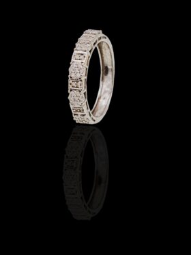 CI0002218 - 2.2 grams 18 carat White Gold Diamond Half Eternity Ring