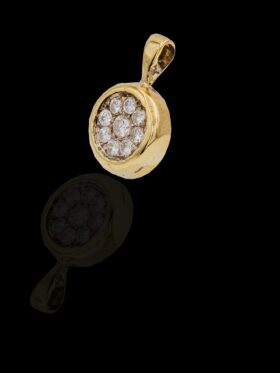 CI0002248 - 2.1grams 14 carat Yellow Gold Diamond Pendant