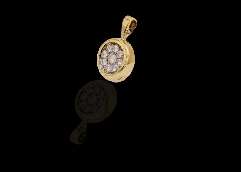 CI0002248 - 2.1grams 14 carat Yellow Gold Diamond Pendant