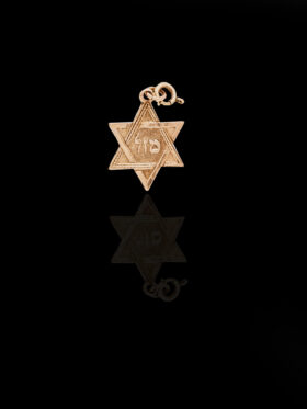 CI0001244 - 1.2 grams 9 carat Yellow Gold Star of David Pendant