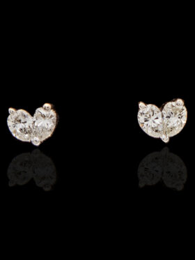 CI0001170- 1.6 grams 18 carat White Gold Diamond Stud Earrings