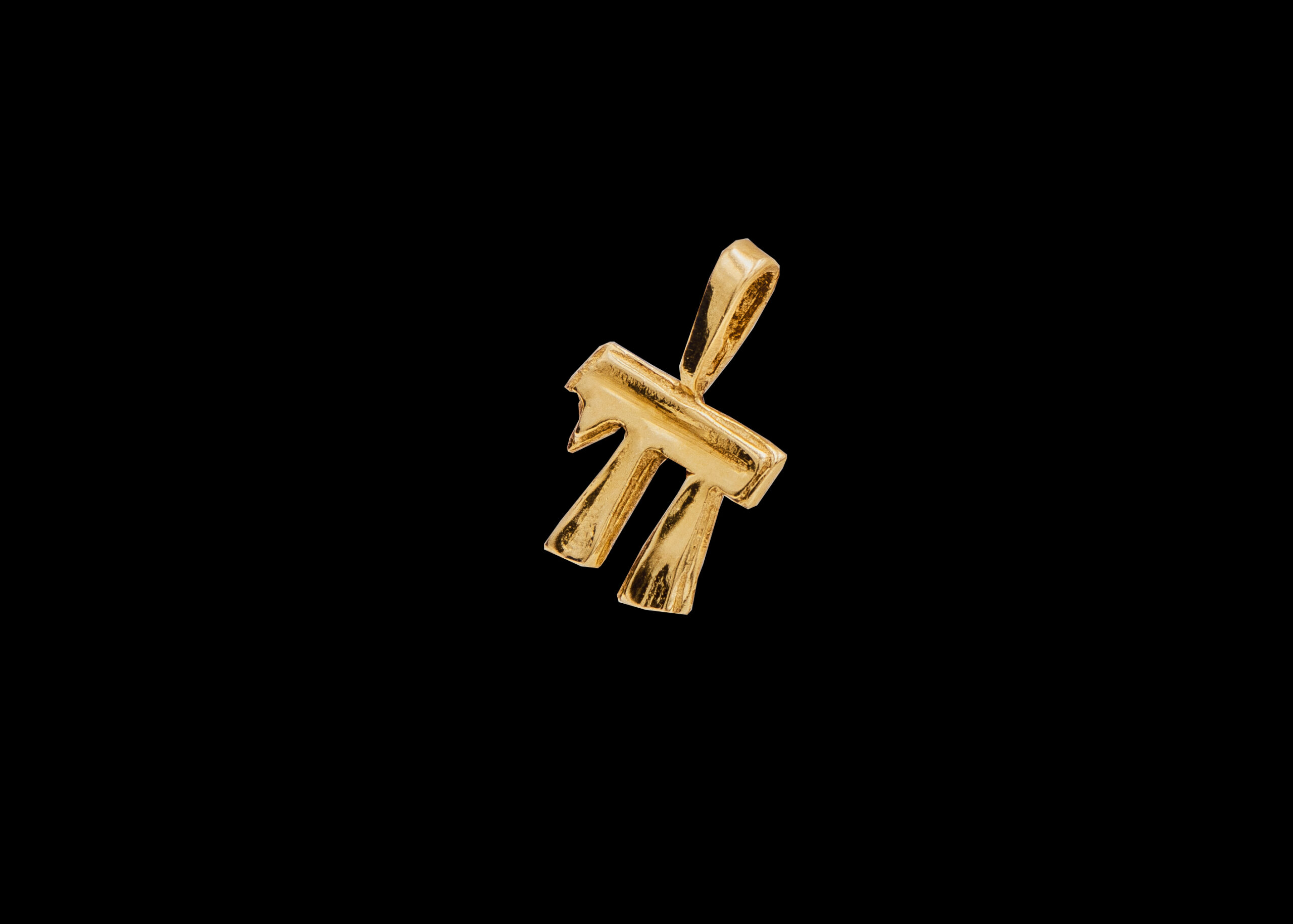 CI0001299 - 0.5 grams 9 carat Yellow Gold Chai Charm or Pendant