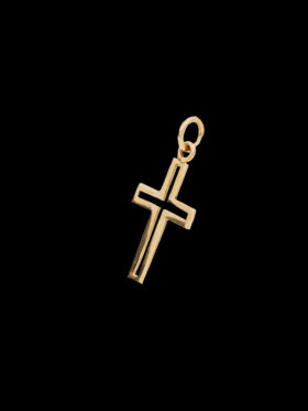 Petite Yellow Gold Cross Pendant