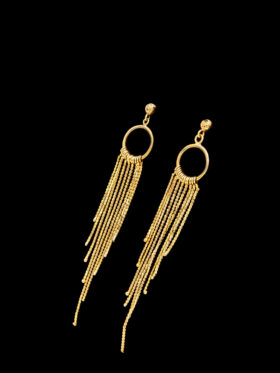 CI0001039 - 2.8 grams 9 carat Yellow Gold Drop Tassel Stud Earrings