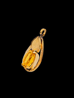 CI0001121 - 0.8 grams 9 carat Yellow Gold Gemstone Pendant