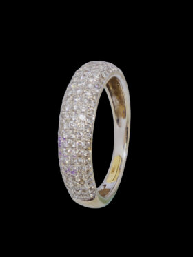 CI0001580 - 3.3 grams 18 carat White Gold Diamond Half Eternity Ring